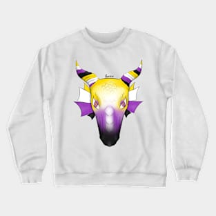 Nonbinary Pride Flag Dragon - 2018 Crewneck Sweatshirt